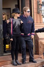 LADY GAGA and Elton John Out and About in Aspen 12/24/2016