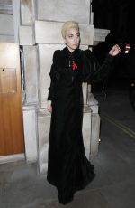 LADY GAGA Arrives at Her Hotel in London 12/02/2016
