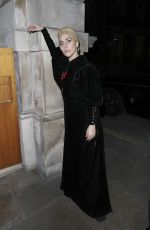 LADY GAGA Arrives at Her Hotel in London 12/02/2016