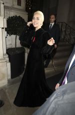 LADY GAGA Arrives at Her Hotel in London 12/02/2016