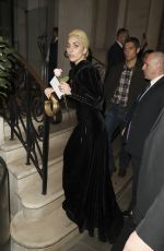 LADY GAGA Arrives at Her Hotel in London 12/02/2016