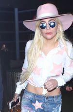 LADY GAGA at Los Angeles International Airport 12/08/2016