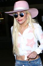 LADY GAGA at Los Angeles International Airport 12/08/2016