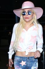 LADY GAGA at Los Angeles International Airport 12/08/2016