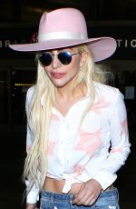 LADY GAGA at Los Angeles International Airport 12/08/2016