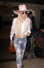 LADY GAGA at Los Angeles International Airport 12/08/2016