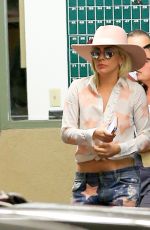 LADY GAGA Leaves a Medical Building in Beverly Hills 12/08/2016