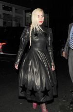LADY GAGA Leaves Groucho Club in London 12/07/2016