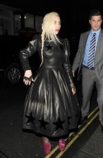 LADY GAGA Leaves Groucho Club in London 12/07/2016