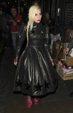 LADY GAGA Leaves Groucho Club in London 12/07/2016