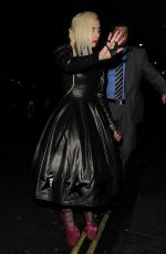 LADY GAGA Leaves Groucho Club in London 12/07/2016