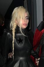 LADY GAGA Leaves Groucho Club in London 12/07/2016