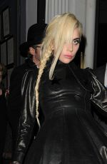LADY GAGA Leaves Groucho Club in London 12/07/2016