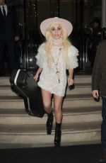 LADY GAGA Leaves Her Hotel in London 12/02/2016