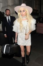 LADY GAGA Leaves Her Hotel in London 12/02/2016