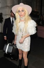 LADY GAGA Leaves Her Hotel in London 12/02/2016