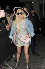 LADY GAGA Leaves Tape Nightclub in London 12/03/2016
