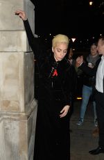 LADY GAGA Out and About in London 12/01/2016