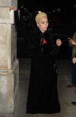 LADY GAGA Out and About in London 12/01/2016