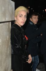 LADY GAGA Out and About in London 12/01/2016
