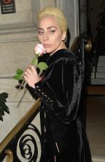 LADY GAGA Out and About in London 12/01/2016