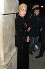 LADY GAGA Out and About in London 12/01/2016