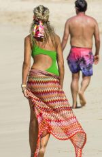 LADY VICTORIA HERVEY in Swimsuit on the Beach in Barbados 12/30/2016