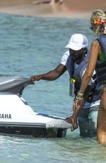 LADY VICTORIA HERVEY in Swimsuit on the Beach in Barbados 12/30/2016
