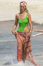 LADY VICTORIA HERVEY in Swimsuit on the Beach in Barbados 12/30/2016