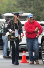 LAETICIA HALLYDAY Leaves Her Home in Los Angeles 12/12/2016