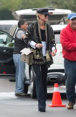 LAETICIA HALLYDAY Leaves Her Home in Los Angeles 12/12/2016