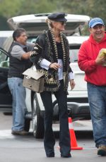 LAETICIA HALLYDAY Leaves Her Home in Los Angeles 12/12/2016