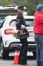 LAETICIA HALLYDAY Leaves Her Home in Los Angeles 12/12/2016