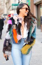 LALA ANTHONY Out and About in New York 12/23/2016