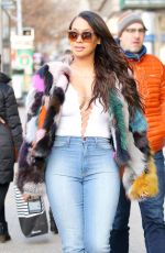 LALA ANTHONY Out and About in New York 12/23/2016