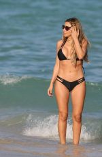 LARSA PIPPEN in Bikini at a Beach in Miami 12/22/2016