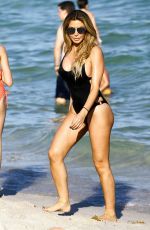 LARSA PIPPEN in Swimsuit on the Beach in Miami 12/28/2016