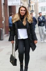 LAUREN GOODGER on the Set of 