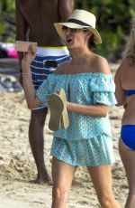 LAUREN SILVEMRAN Spending the Christmas Day at a Beach in Bridgetown 12/25/2016