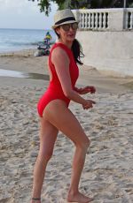 LAUREN SILVERMAN in Swimsuit on the Beach in Barbados 12/16/2016