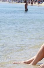 LAURYN GOODMAN in Swimsuit on the Beach in Mykonos 12/06/2016