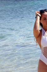 LAURYN GOODMAN in Swimsuit on the Beach in Mykonos 12/06/2016