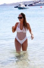 LAURYN GOODMAN in Swimsuit on the Beach in Mykonos 12/06/2016