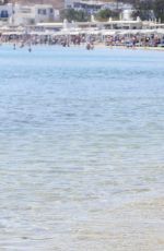 LAURYN GOODMAN in Swimsuit on the Beach in Mykonos 12/06/2016