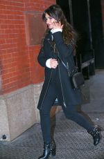 LEA MICHELE Arrives at Her Hotel in New York 12/15/2016