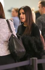 LEA MICHELE at LAX Airport in Los Angeles 12/02/2016