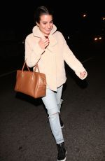 LEA MICHELE Night Out in West Hollywood 11/29/2016