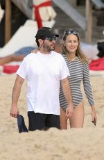 LEELEE SOBIESKI in Swimsuit on the Beach on St. Barts 12/30/2016