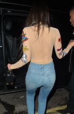 LEIGH-ANNE PINNOCK Leaves Tape Nightclub in London 12/12/2016