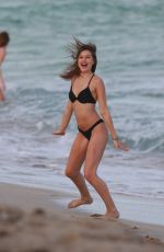 LEXI WOOD in Bikini on the Set of a Photoshoot in Miami 12/09/2016